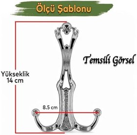 Resim Sultan Gold Altın Portmanto Askı Vestiyer Dolap Askılık Askılığı Duvar Banyo Mutfak Elbise Askısı 