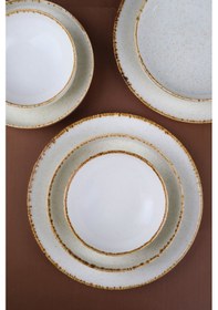 Resim Porser Porselen Sofia Vena Tarçın Yemek Takımı 6 Kişilik 24 Parça S302451103 Ekru 