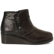 Resim Polaris 163050.z5pr Kahverengi Kadın Dolgu Topuk Bot 000000000102053891 Kahverengi 