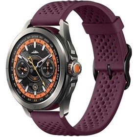 Resim Rogfer Xiaomi Watch S4 Sport İçin 22mm Xdfind Silikon Kayış Şarap Kırmızısı - Diğer 