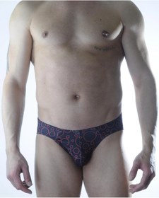 Resim Beruflic Erkek Daire Desenli Fantezi Jockstrap 