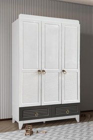 Resim Öğünç Bebe Mobilya 3 Kapılı Sidney Dolap 