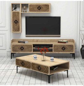 Resim Variant Samba Tv Ünitesi Ve Orta Sehpa Takımı - Meşe 