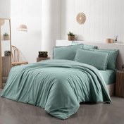 Resim Yatsan Maison Comfy And Cosy 200x220 Yeşil Nevresim Takımı 