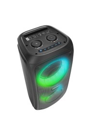Resim Mikado Md-11bt Siyah 20*2 40w Rgb Işıklı Kablosuz Mikrafonlu Taşınabilir Speaker Hoparlör 
