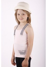 Resim Toontoy Kız Çocuk Omuz Şerit Aksesuarlı Atlet Pudra 