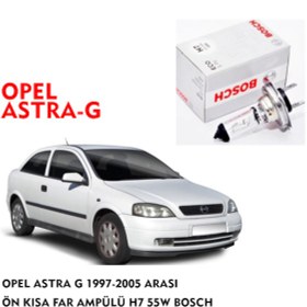 Resim OPEL ASTRA G 1997-2005 ARASI ÖN KISA FAR AMPÜLÜ H7 55W BOSCH 
