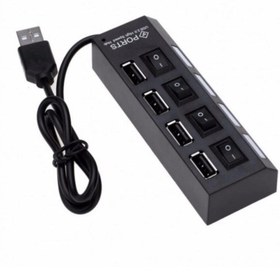 Resim OEM Ekstra Kalite Işıklı 4 Port Anahtarlı Usb Çoklayıcı 