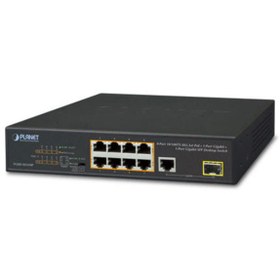 Resim Planet PL-FGSD-1011HP 8 Port 10/100TX PoE+ 1 Port Gigabit 1 Port SFP 120W PoE Masasütü Switch 
