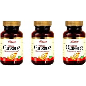 Resim Balen Kırmızı Ginseng 180 Kapsül 3 Kutu Red Ginseng 375 Mg 