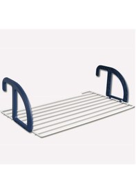 Resim Balkon Çamaşır Kurutmalık Beyaz - Siyah 