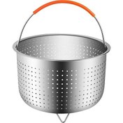 Resim Three Beans 304 Paslanmaz Çelik Vapur Sepeti Anında Pot Aksesuarları 3 Qt Için Silikon Kaplı Saplı Basınçlı Ocak | Vapurlar (Yurt Dışından) 