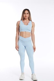 Resim yexech Kadın Kare Yaka Sırt Detaylı Destekli Spor Sütyeni 