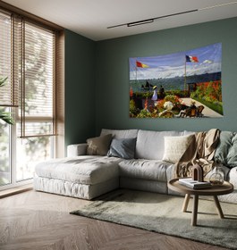 Resim Garden at Sainte-Adresse Duvar Örtüsü - 100 cm x 135 cm 