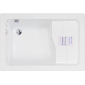 Resim Waterway Perry Oturmalı Mini Dikdörtgen Küvet 110x70 H-55 Gövde+Metal Ayak+Ön Panel+Yan Panel 