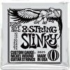 Resim Ernie Ball P02625 Slinky Electric Nickel Wound 8 Telli 0.10 - 0.74 Elektro Gitar Teli 