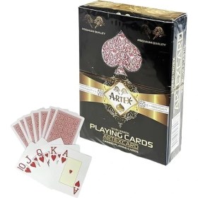 Resim Storemax Boy Plastik Poker Oyun Kağıdı (Casino Playing ) (Kırmızı) 