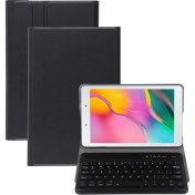 Resim Zsykd Galaxy Tab A 8.0 2019 P200 / P205 Için Manyetik Bluetooth Klavye Pu Kılıf (Yurt Dışından) 