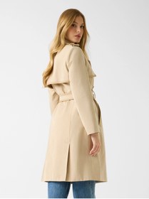 Resim Guess Jenny PU Detaylı Kadın Kahverengi Trençkot W5RL14WGWD2-G1L7 