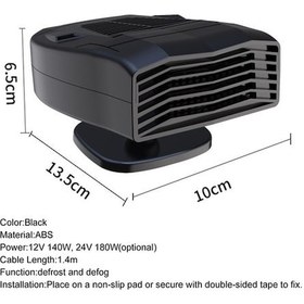 Resim Novahub Araba İçin 12v/24v Taşınabilir Isıtıcı Ve Cam Kurutma Cihazı 