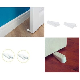 Resim Kapı Stoperi - Kapı Altı Stoperi - Beyaz 8 Adet 