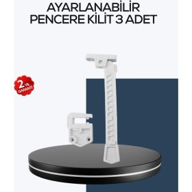 Resim Zero Land Storozal Çocuk Güvenliği Için Cam Pencere Kilidi 3 Adet 