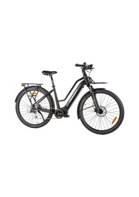 Resim Geotech Aura 28 Jant Elektrikli Şehir Tur Bisikleti Mat Siyah 