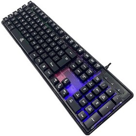 Resim Dexim KBL707 Mekanik Hisli Rgb Led Arka Işıklı Şeffaf Kablolu Gaming Oyuncu Klavye 