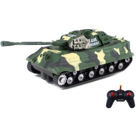 Resim Uzaktan Kumandalı Tank Orman Leopar Full Fonksiyon Işıklı Sesli 