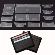 Resim 13 Parça Cüzdan Desenli Şablon Seti Evrensel Kısa Klips Şablon Desen Dikiş Şablonları DIY Seti Noel Hediyesi, DIY Cüzdan Yapımı 