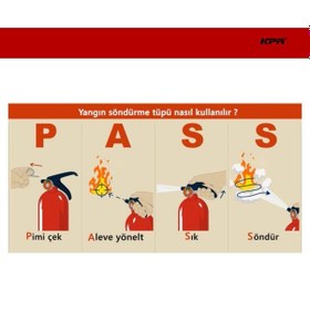 Resim Ruhsat İçin Uygun 6 Kg Kuru Kimyevi Tozlu Yangın Söndürücü + 4 Yıl Tarihli 