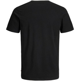 Resim Jack Jones Plain Tee Ss V-neck Noos Erkek Siyah Tshirt 12136713-0 Siyah 