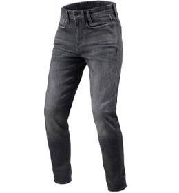 Resim Revit Kaı Skınny Gri Kot Motosiklet Pantolonu 