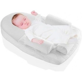 Resim Babyjem Kiraz Çekirdekli Düz Kafa Fonksiyonlu Reflü Yastığı Beyaz 