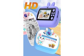 Resim Q7 Taşınabilir Fotoğraf Yazıcı ve Kamera BUNNY Mavi 