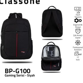 Resim Classone Bp-G100 17 İnç Uyumlu-Laptop Notebook Sırt Çantası Classone