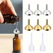 Resim 2/3/5 adet Metal Küçük Huni ve Pipet Parfüm ve Esansiyel Yağlar için, Çeşitli Sıvıları Kolayca Dağıtmak ve Eklemek için Özel Araçlar 