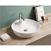 Resim Puroser Gökceada Oval Tezgah Üstü Çanak Lavabo 