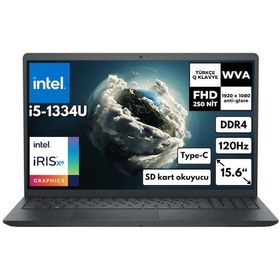 Resim Dell Inspiron 3530 I35303407U i5-1334U 16 GB 512 GB SSD 15.6" Dos Dizüstü Bilgisayar 