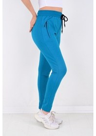 Resim Black Steel 2 Iplik Paça Reşme Düz Eşofman Altı-2215 Byn-2215-1 Çok Renkli 