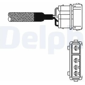 Resim Delphi ES1033312B1 Oksijen Sensoru 004165019 021906265 021906265A 