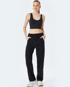Resim Koton Slim Fit Kolsuz U Yaka Kaplı Sporcu Sütyeni Siyah 5sak30119nk Siyah 