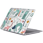 Resim MacBook Pro 16" A2141 Hayvan Desenli Koruyucu Laptop Kılıfı İnce Kediler 