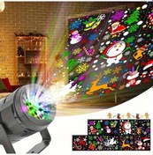 Resim Sunshine022 Usb Döner Led Noel Projektörü - Kar Tanesi, Geyik Ve Dekorlar, Ev Sinema Parti Işığı 