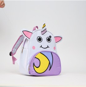 Resim ZOOZY Beyaz Unicorn Anaokulu Yuva Sırt Çantası Unicorn Kız Çocuk Ana Okul Çantası 