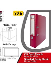 Resim Laçin Klasör Bordo Geniş 24 Adet 1 Koli 
