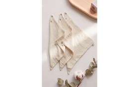 Resim Snowed Store Organik Müslin Bebek Önlüğü/fular 4 Kat %100 Pamuklu - Yenidoğan Uyumlu 