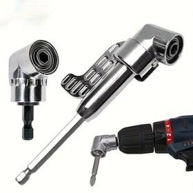 Resim 105 Derece Açı Elektrikli Matkap Ucu Adaptörü, Evrensel Esnek Mil Bağlayıcı, Metal Tornavida Bağlantısı, Güç Aracı Aksesuarı DIY ve Tamir için 