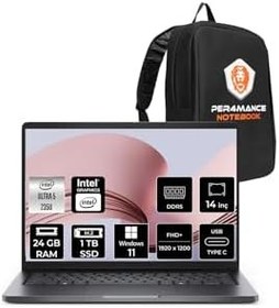 Resim Dell Pro14 PC14250 Ultra 5 235U 24GB 2TB SSD 14" WUXGA IPS W11H Dizüstü Bilgisayar & PER4 Çanta 