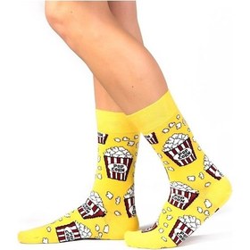 Resim Ozzy Socks Pop Corn Desenli Çorap Çok Renkli 